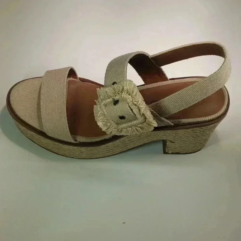 Lucky brand women's Yidris Espandrille platform sandal Healed